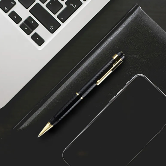 Stylo espion élégant avec enregistreur vocal intégré