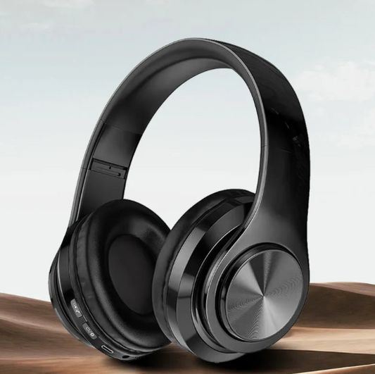 Casque Bluetooth 5.0 Pliable Sans Fil avec Microphone