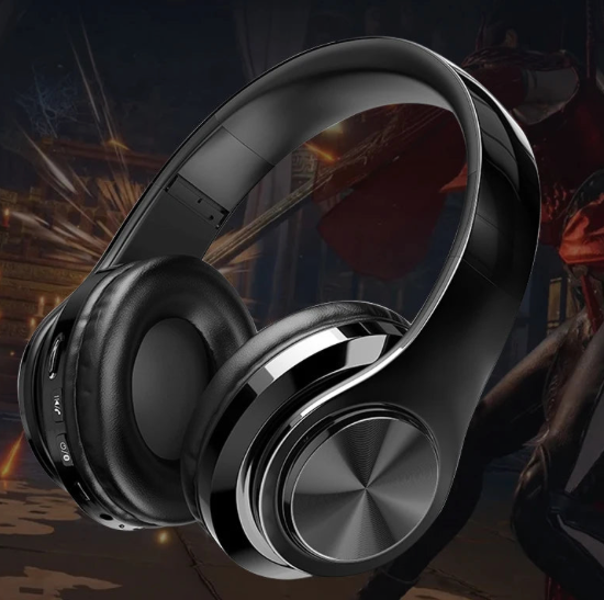 Casque Bluetooth 5.0 Pliable Sans Fil avec Microphone