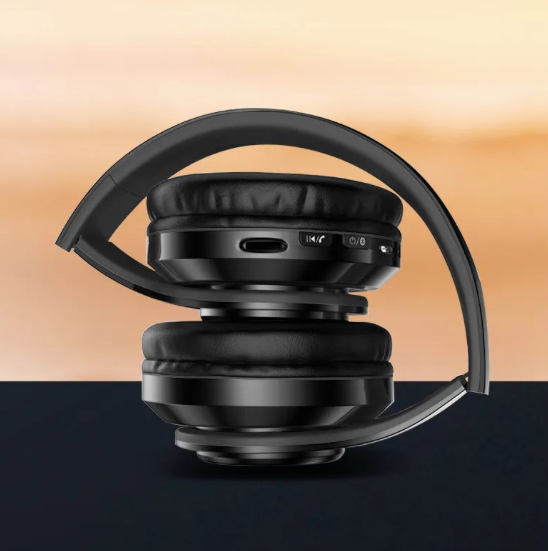 Casque Bluetooth 5.0 Pliable Sans Fil avec Microphone