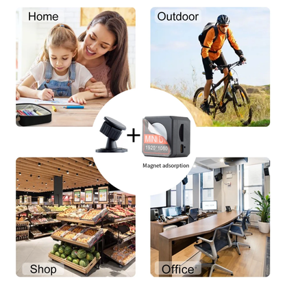 Caméra espion compacte SQ16 HD avec enregistrement audio et détection de mouvement