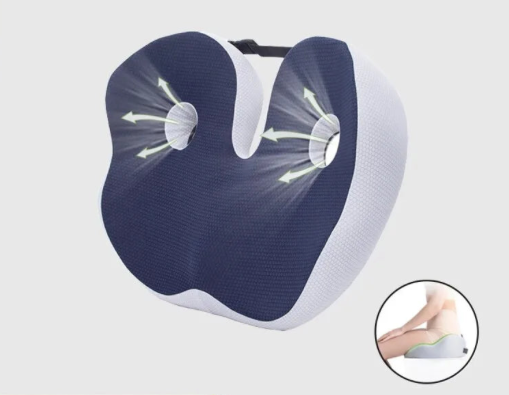 Coussin en mousse à mémoire de forme anti-douleur pour le coccyx