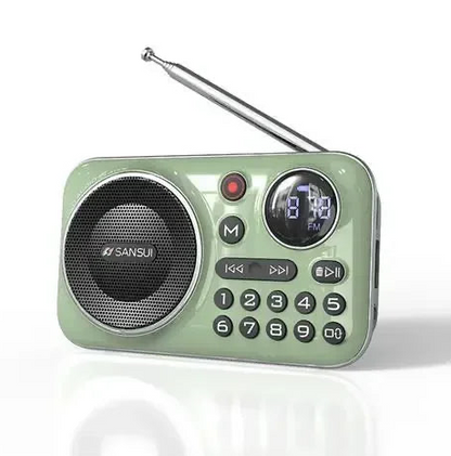 Mini radio portable AM/FM Bluetooth 5.0 avec lecteur MP3 - Écoutez votre musique partout !
