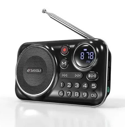 Mini radio portable AM/FM Bluetooth 5.0 avec lecteur MP3 - Écoutez votre musique partout !