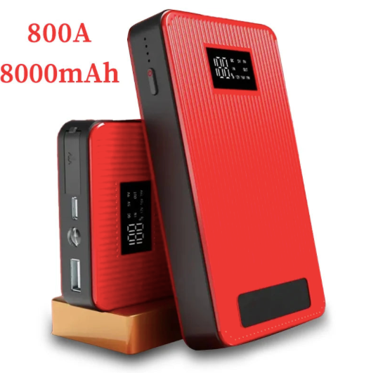 Démarreur de batterie d'urgence compact avec écran digital