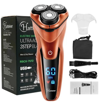 Rasoir Électrique 3 Têtes avec Écran Digital - Élégance et Performance au Quotidien