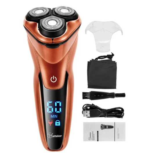 Rasoir Électrique 3 Têtes avec Écran Digital - Élégance et Performance au Quotidien