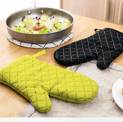 Gants de cuisine en silicone résistant à la chaleur et anti-dérapants