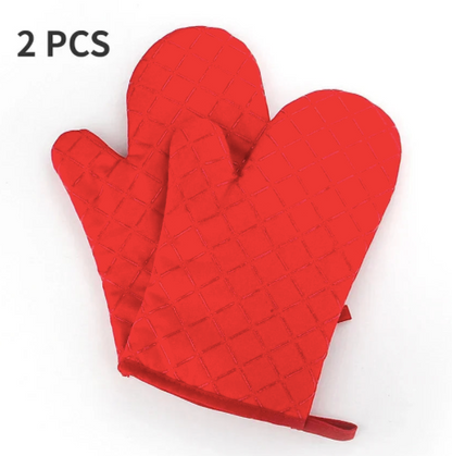 Gants de cuisine en silicone résistant à la chaleur et anti-dérapants