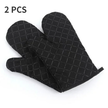 Gants de cuisine en silicone résistant à la chaleur et anti-dérapants