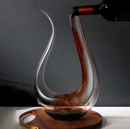 Décanteur à vin en cristal - Élégance et Aération assurées
