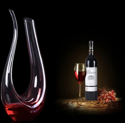 Décanteur à vin en cristal - Élégance et Aération assurées