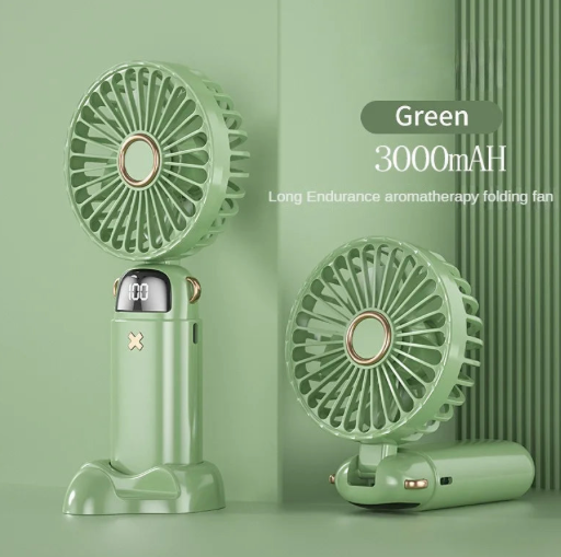 Mini Ventilateur Portable avec Support pour Téléphone – Rafraîchissement Instantané et Livraison Gratuite