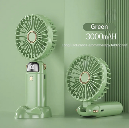 Mini Ventilateur Portable avec Support pour Téléphone – Rafraîchissement Instantané et Livraison Gratuite