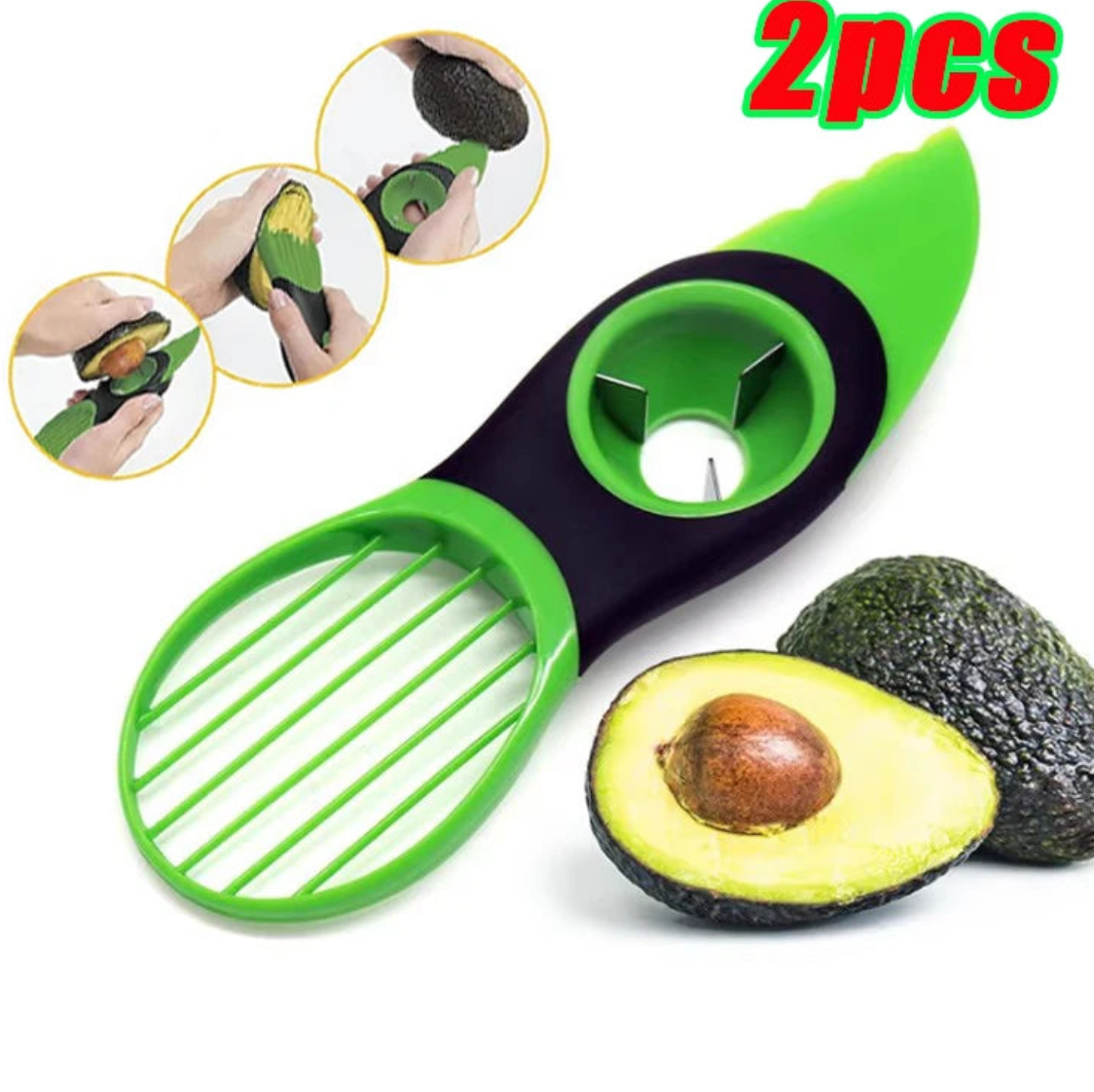 Set Trancheur et Dénoyauteur d'Avocat avec Livraison Gratuite