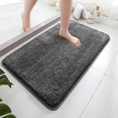 Tapis de bain peluche antidérapant pour un confort ultime