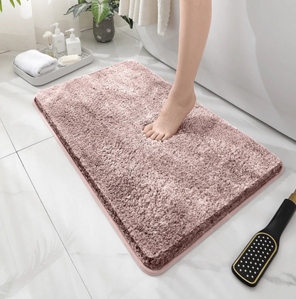 Tapis de bain peluche antidérapant pour un confort ultime