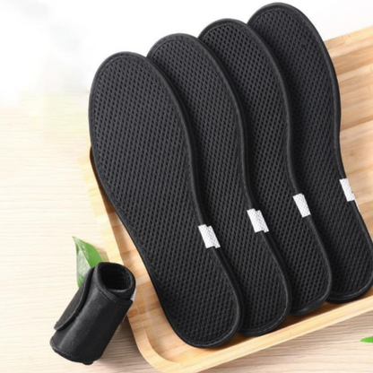 Lot de 3 Semelles Rafraîchissantes en Charbon de Bambou
