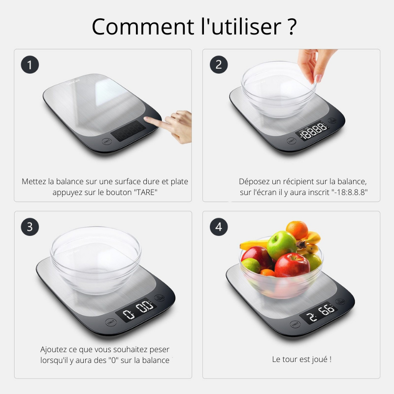 Balance Connectée Cuisine : Précision et Élégance pour Vos Recettes !