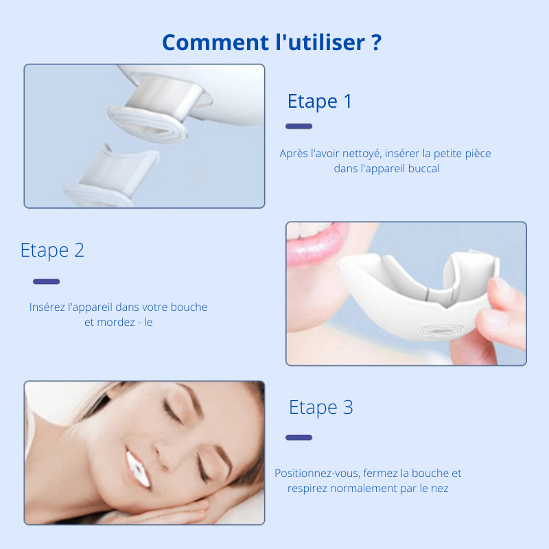 Appareil Buccal Anti-Ronflement pour un Sommeil Revitalisant