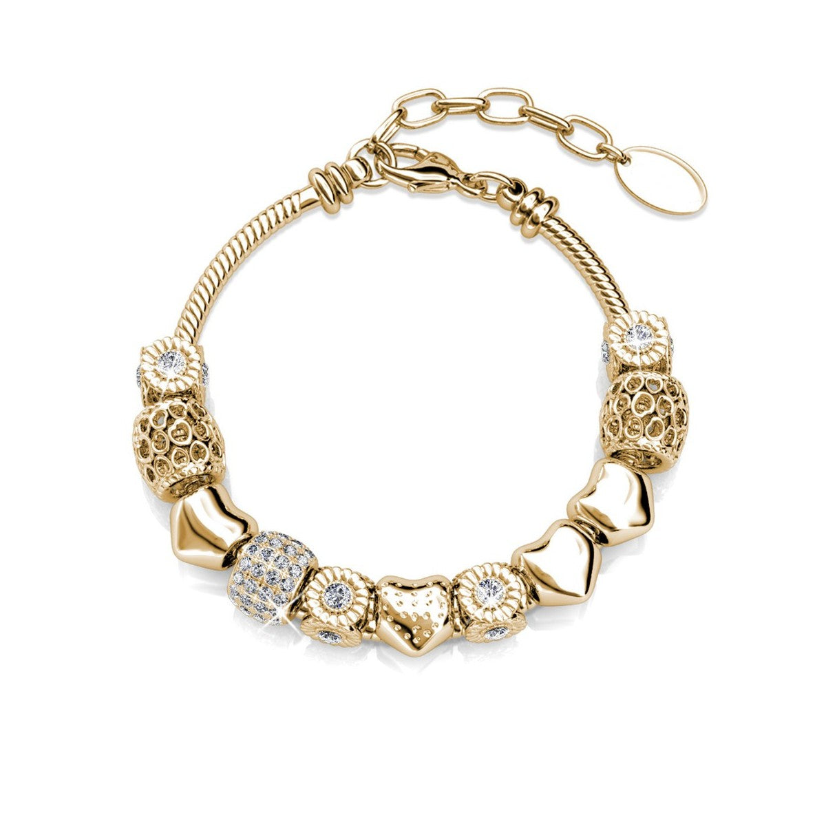 Bracelet Radiant Charm avec 64 cristaux autrichiens scintillants