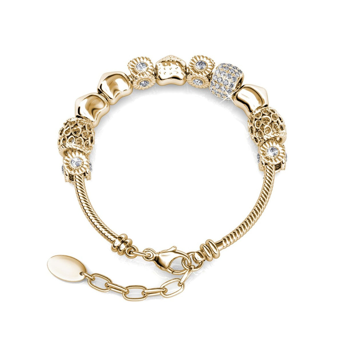 Bracelet Radiant Charm avec 64 cristaux autrichiens scintillants