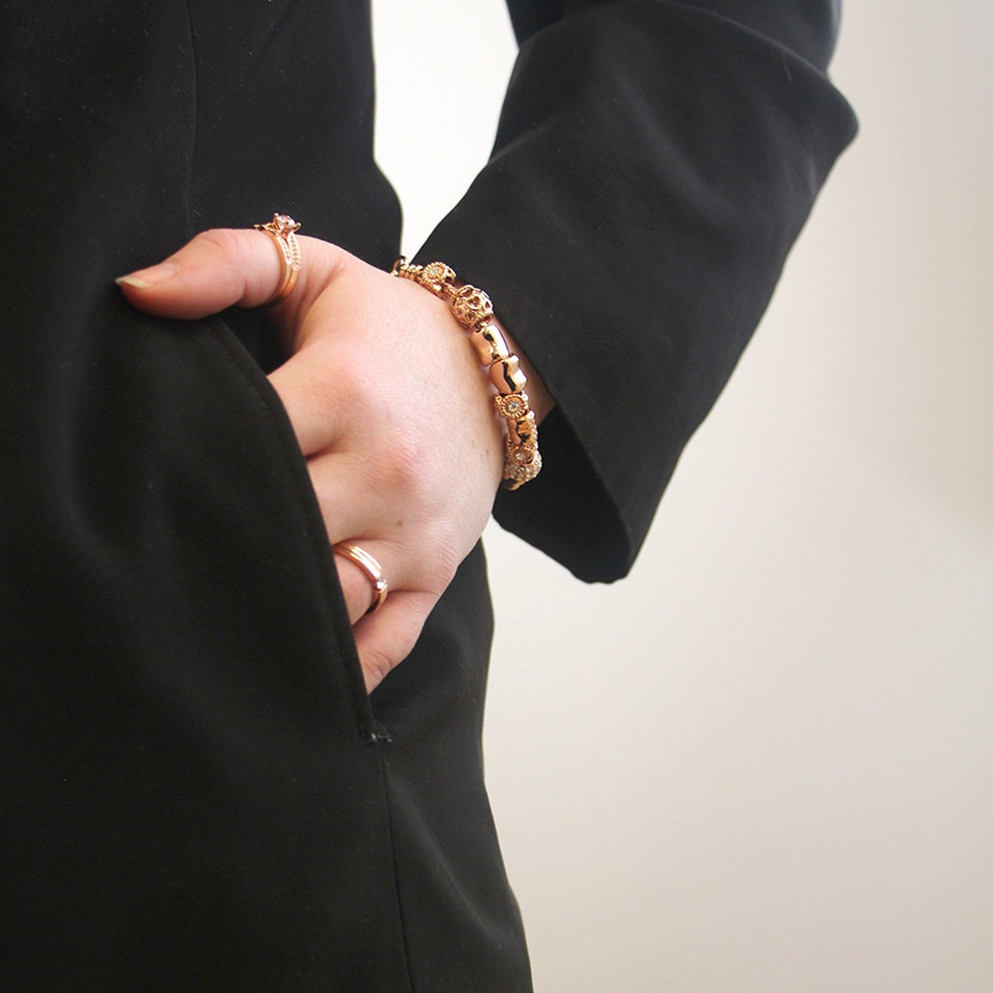 Bracelet Radiant Charm avec 64 cristaux autrichiens scintillants