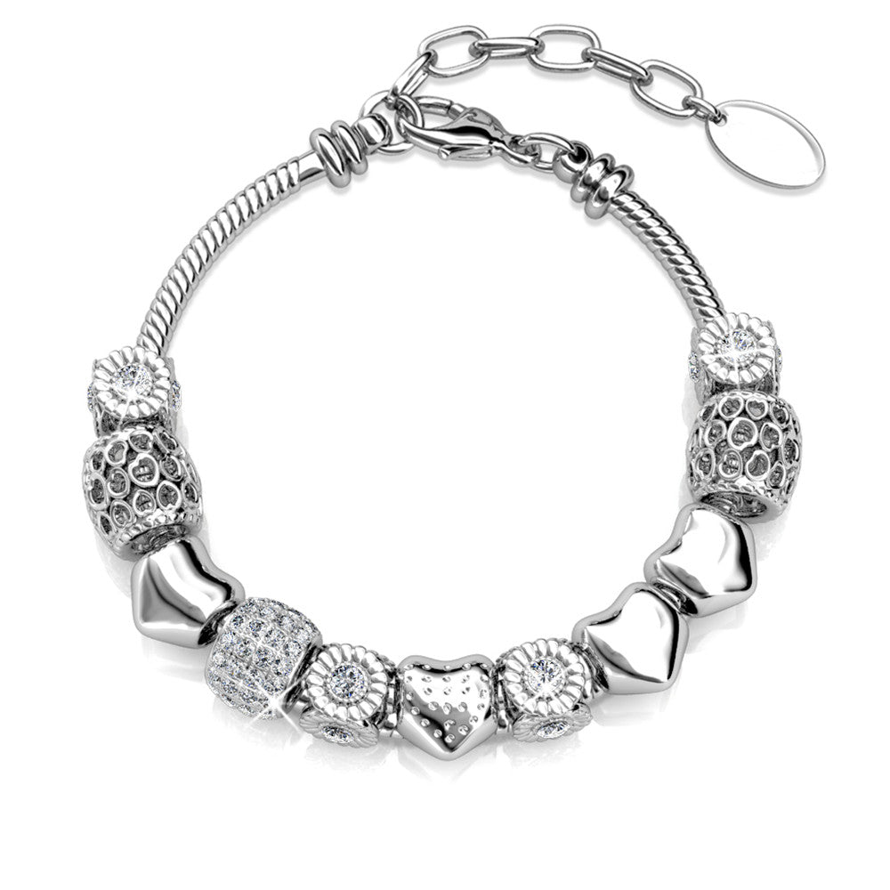 Bracelet Radiant Charm avec 64 cristaux autrichiens scintillants