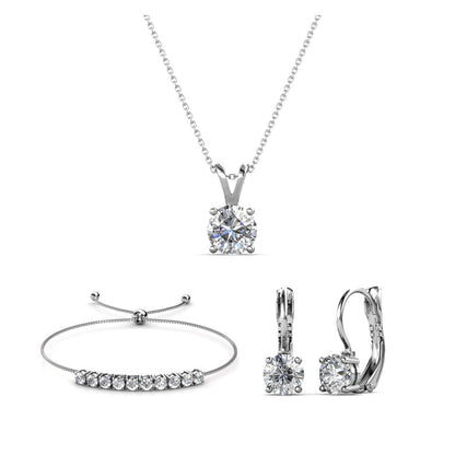 Parure Mia : Élégance Brillante avec 13 Cristaux Autrichiens