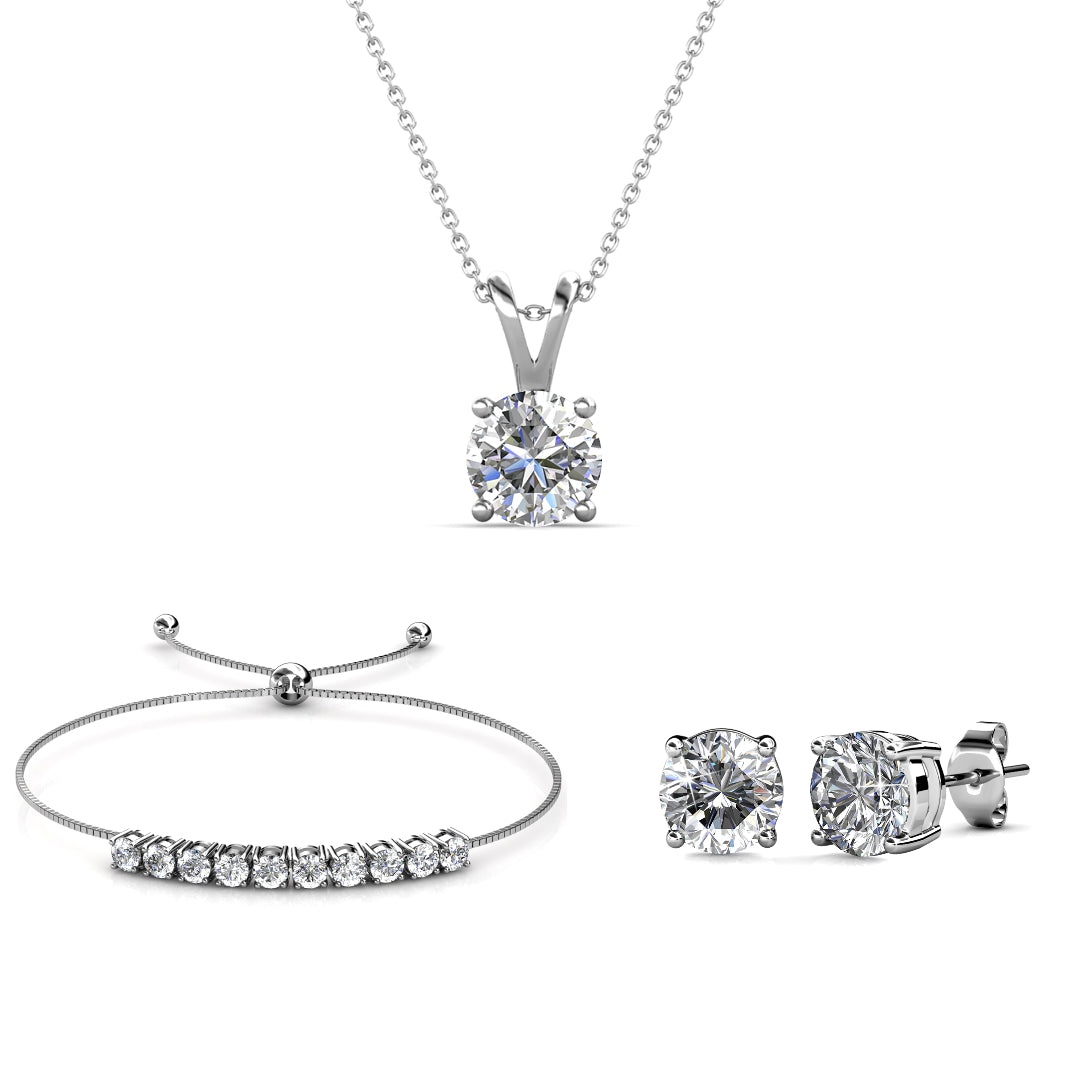 Parure Crystal Mia : Élégance Éblouissante en Zircon Autrichien