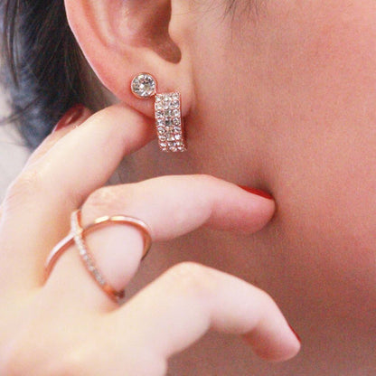 Boucles d'oreilles Olena en cristal autrichien 72 pièces - Élégance irrésistible