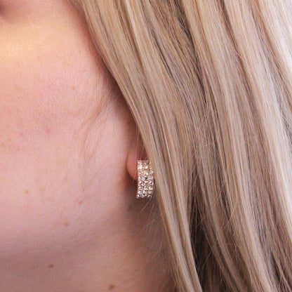 Boucles d'oreilles Olena en cristal autrichien 72 pièces - Élégance irrésistible