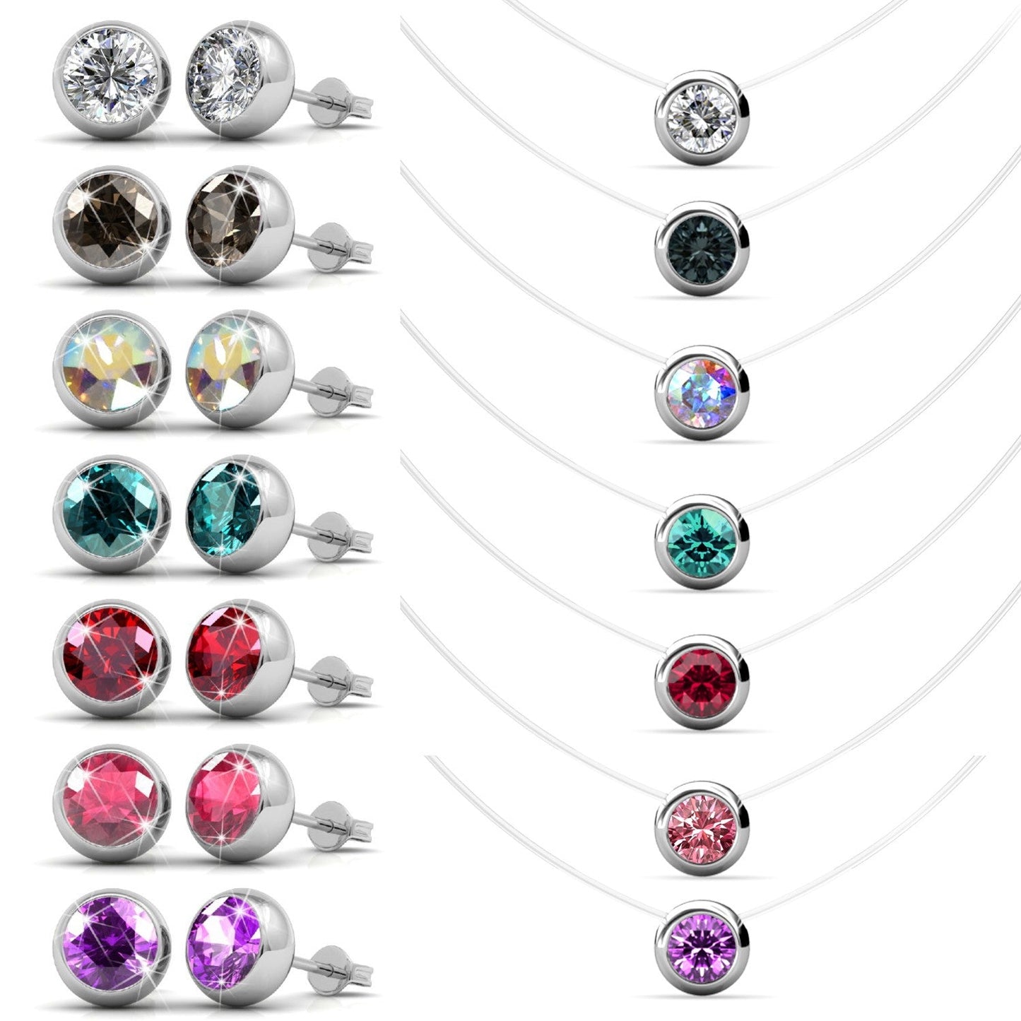 Parure Coffret 7 Jours Invisible Moon - Élégance et Éclat au Quotidien