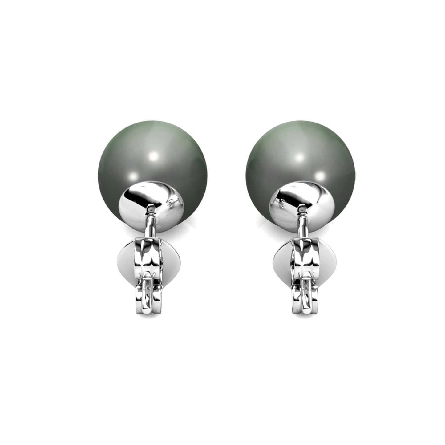 Coffret de 7 Boucles d'Oreilles en Rhodium avec Perles Autrichiennes élégantes