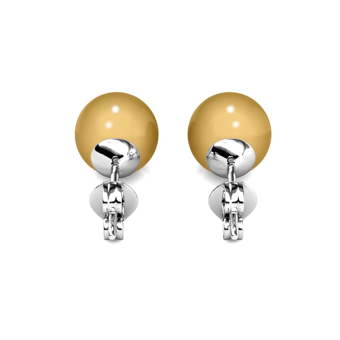 Coffret de 7 Boucles d'Oreilles en Rhodium avec Perles Autrichiennes élégantes