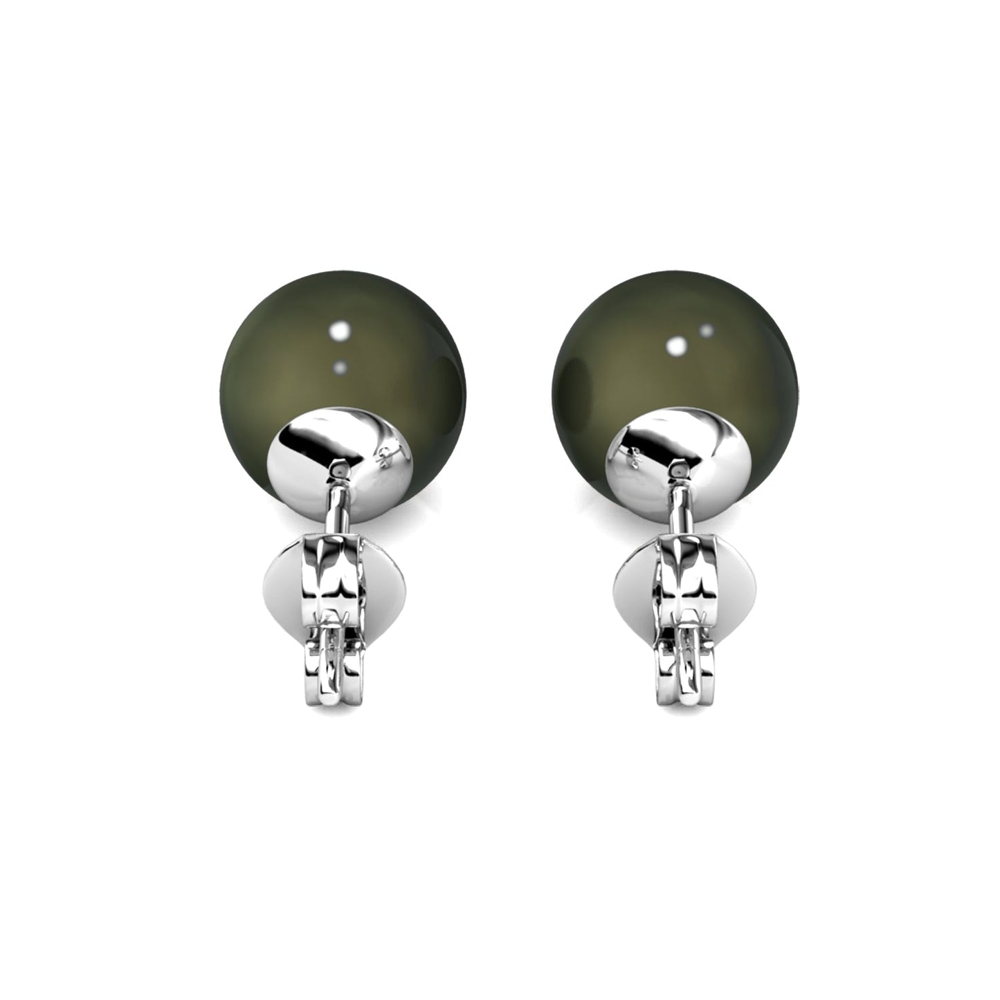 Coffret de 7 Boucles d'Oreilles en Rhodium avec Perles Autrichiennes élégantes