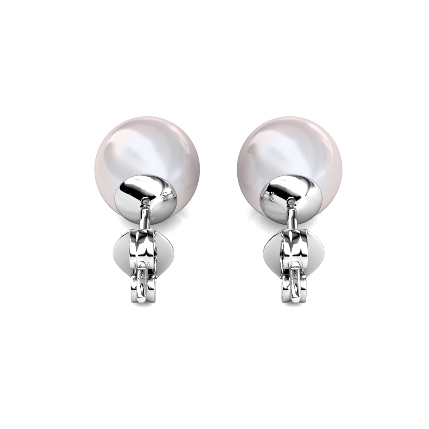 Coffret de 7 Boucles d'Oreilles en Rhodium avec Perles Autrichiennes élégantes