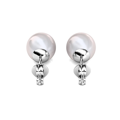 Coffret de 7 Boucles d'Oreilles en Rhodium avec Perles Autrichiennes élégantes