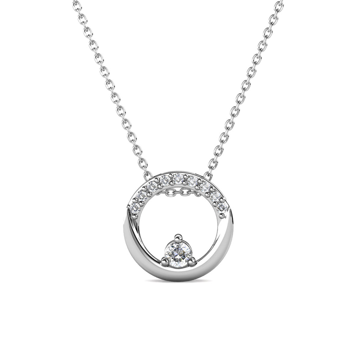 Parure Clarine : Collier, Pendentif & Boucles d'Oreilles en Cristaux Autrichiens