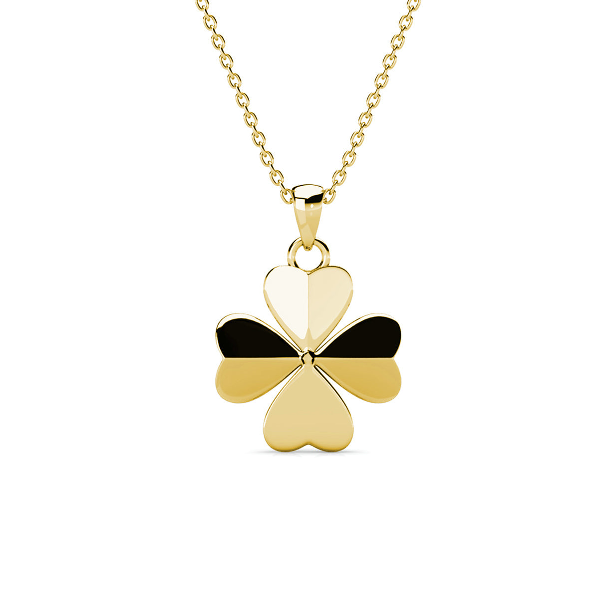 Parure pétale Clover : Collier, pendentif et boucles d'oreilles en cristaux Autrichiens