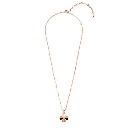 Parure pétale Clover : Collier, pendentif et boucles d'oreilles en cristaux Autrichiens