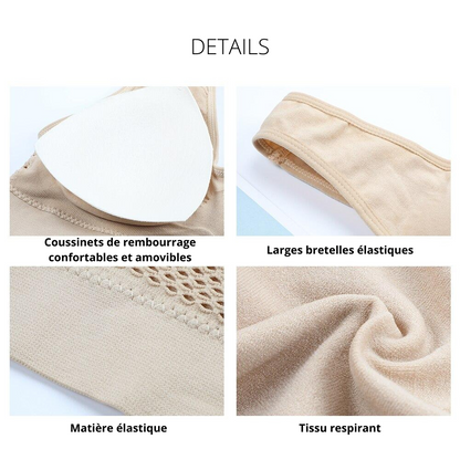 Brassière Respirante Sans Couture pour un Confort Absolu