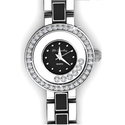 Montre Élégante en Cristal Swarovski - Plaquée Rhodium