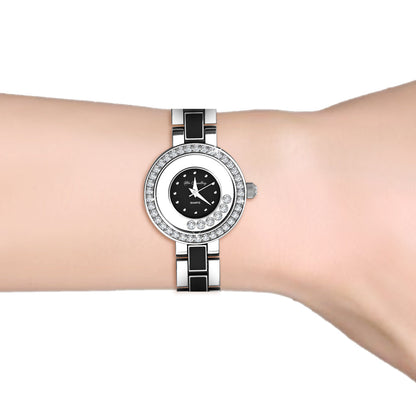 Montre Élégante en Cristal Swarovski - Plaquée Rhodium