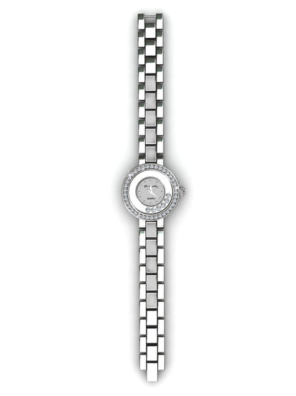 Montre Élégante en Cristal Swarovski - Plaquée Rhodium