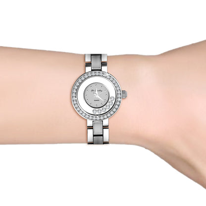 Montre Élégante en Cristal Swarovski - Plaquée Rhodium