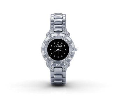 Montre Destiny en acier inoxydable avec cristaux Swarovski brillants
