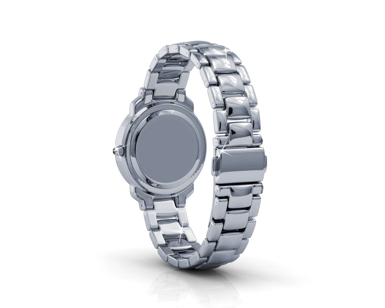 Montre Destiny en acier inoxydable avec cristaux Swarovski brillants