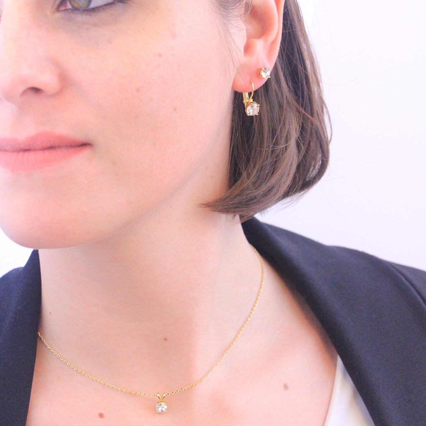 Pendentif Vernice en Cristal Autrichien de Luxe