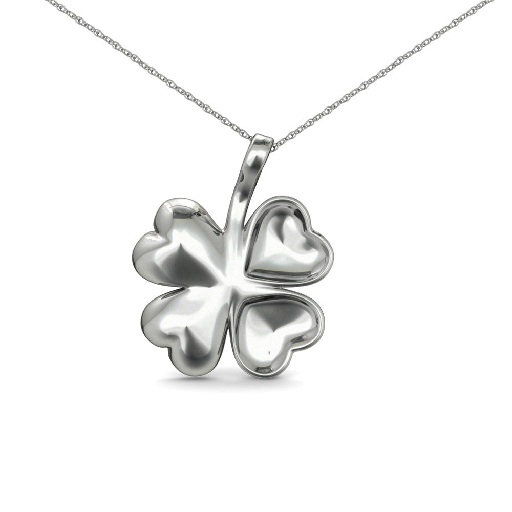 Collier Four Leaf en argent orné de 25 cristaux Swarovski